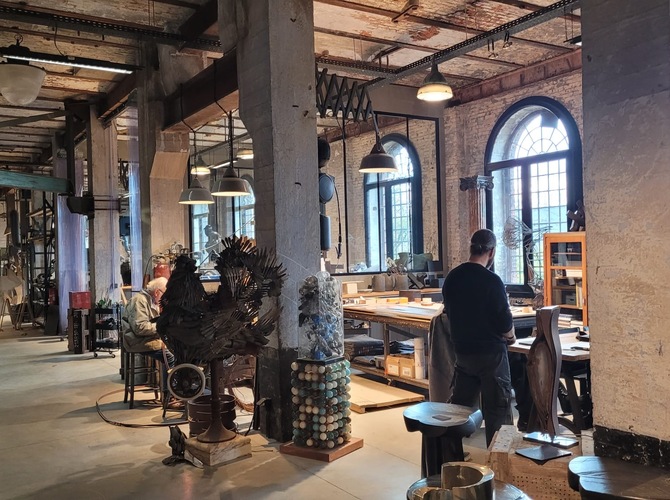 Visite ateliers Lionel Jadot &agrave; Zaventem